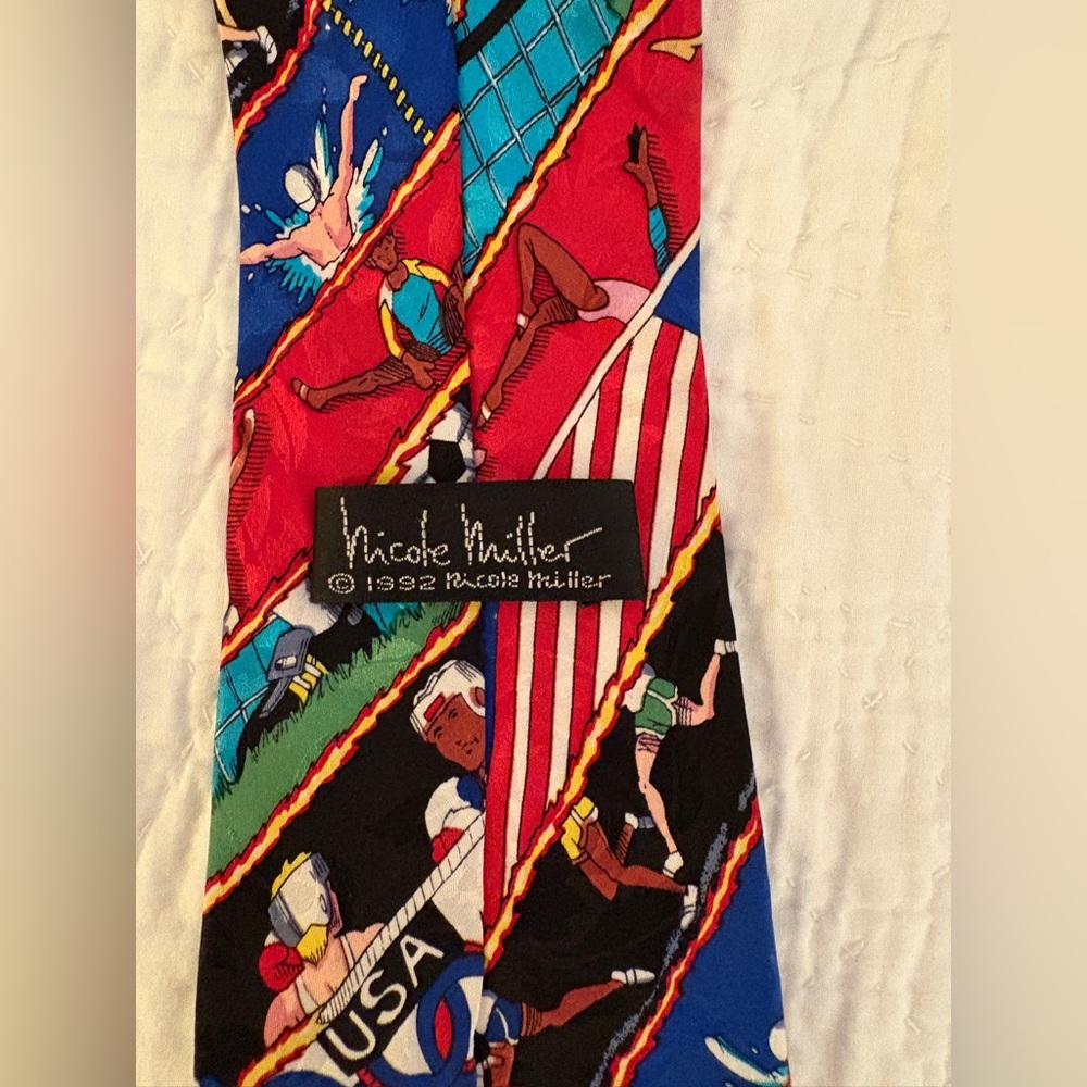 Vintage Nicole Miller 1992 Olympics Tie